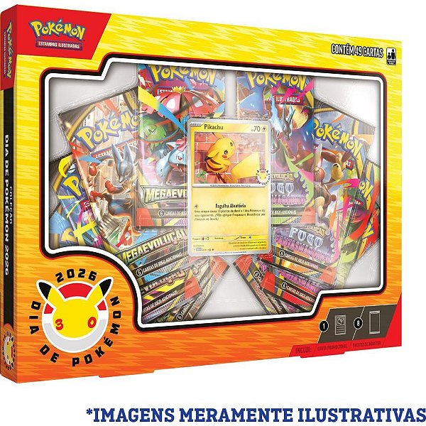 Jogo de cartas pokemon dia de pokemon 2026 - copag (unidade)