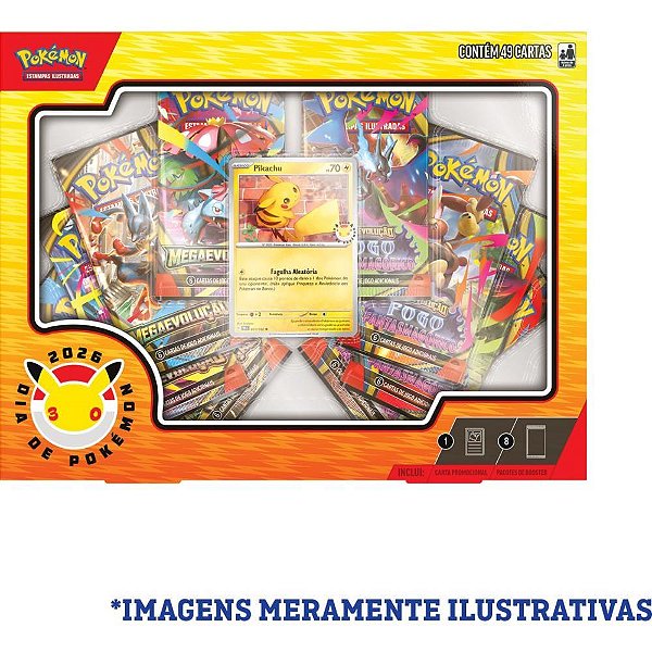 Jogo de cartas pokemon dia de pokemon 2026 - copag (unidade)