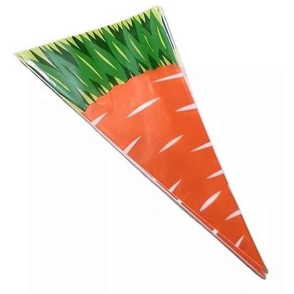 Embalagem para trufa/cone cone cenoura 14x23cm - packpel (pct.c/20)