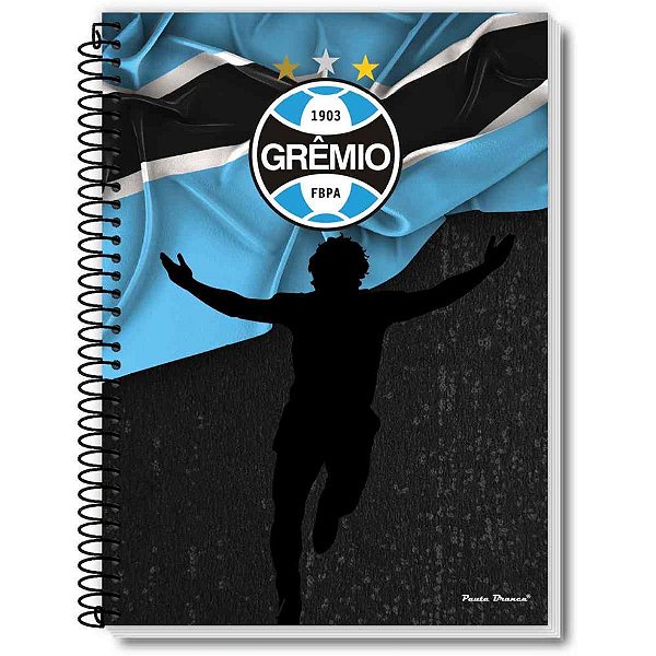 Caderno 10x1 capa dura gremio 160fls - pauta branca (pct.c/02)