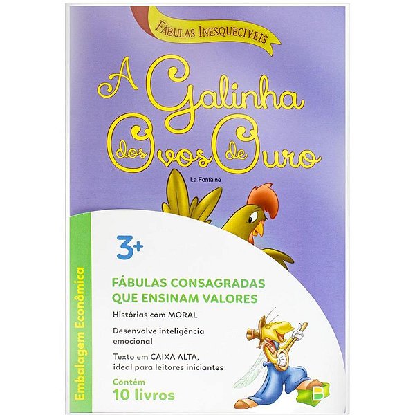Livro infantil ilustrado fabulas inesqueciv.20x13,5 8p - todolivro (pct.c/10)