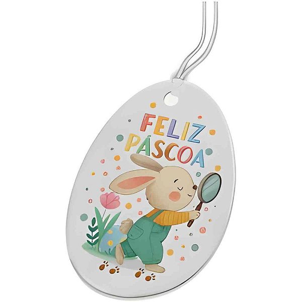 Etiqueta para pascoa tag caca aos ovos 46x64mm - xingo embalagens (pct.c/10)