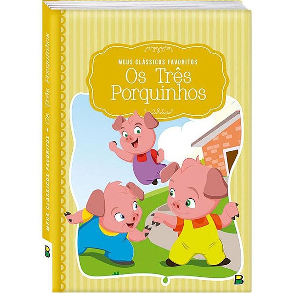 Livro infantil ilustrado os tres porquinhos cd 18x22 14 - todolivro (unidade)