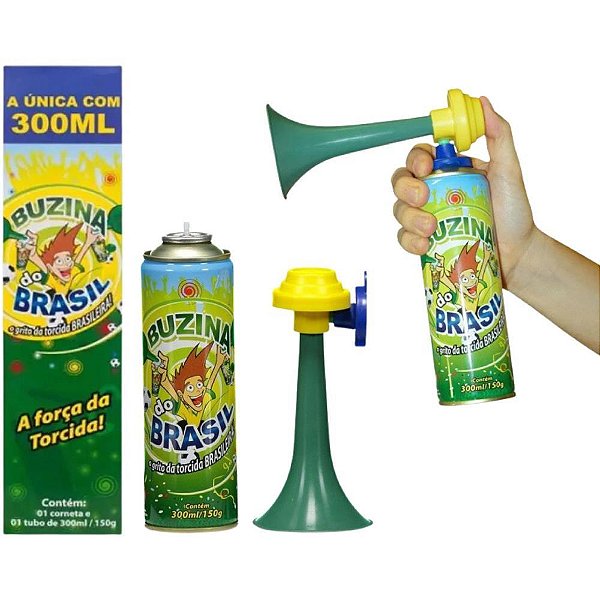 Copa do mundo buzina brasil 300ml - senhor preco (unidade)