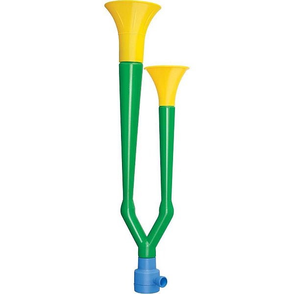 Corneta vd/am/azul cano duplo 46cm n.8 - lider (unidade)