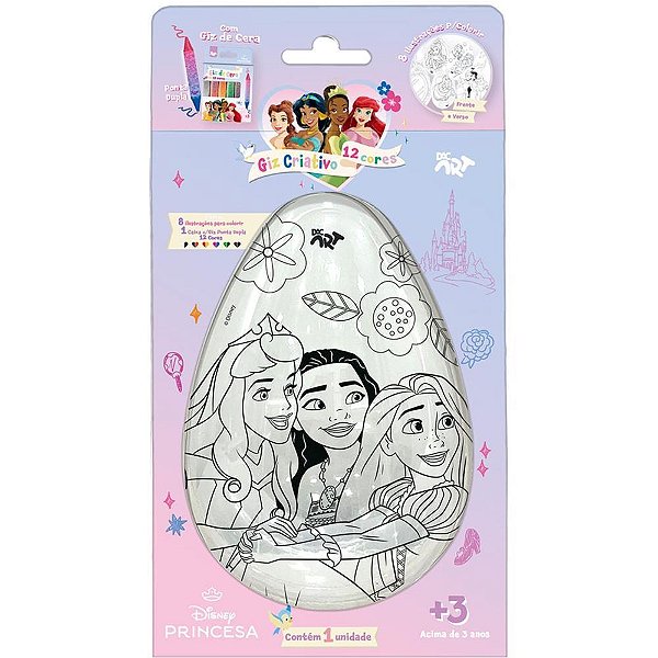 Giz de cera fino princesas giz criativo - dac (unidade)