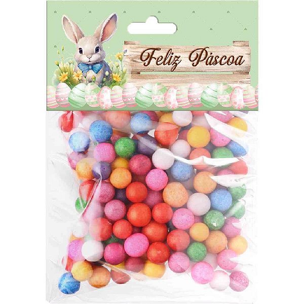 Embalagem para doces pascoa rabbit kit emb.facil - festcolor (pct.c/06)