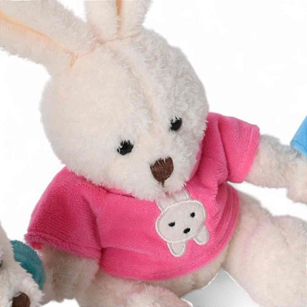 Coelho de pascoa coelho decorado 21cm (sortido) - cromus (unidade)