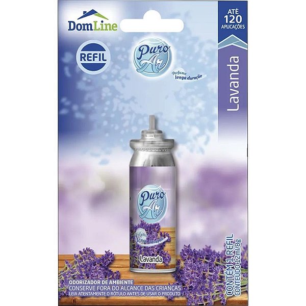Odorizador de ambiente puro ar refil 12ml.lavanda - baston (blister)
