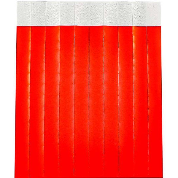 Pulseira identificacao sintetica vermelha - klf festas (pct.c/50)