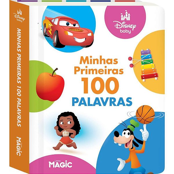 Livro infantil ilustrado minhas primeiras 100 palavras - magic kids (unidade)