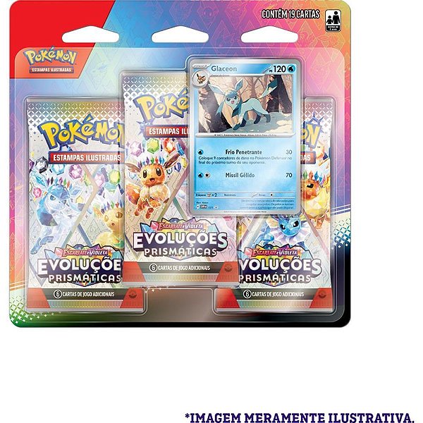 Jogo de cartas pokemon ev8.5 evolucoes prism. - copag (bl.c/03)
