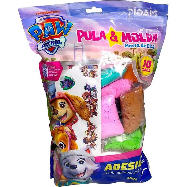 Massa para modelar criativa p.canina skye 300g c/adesivos - magic kids (unidade)