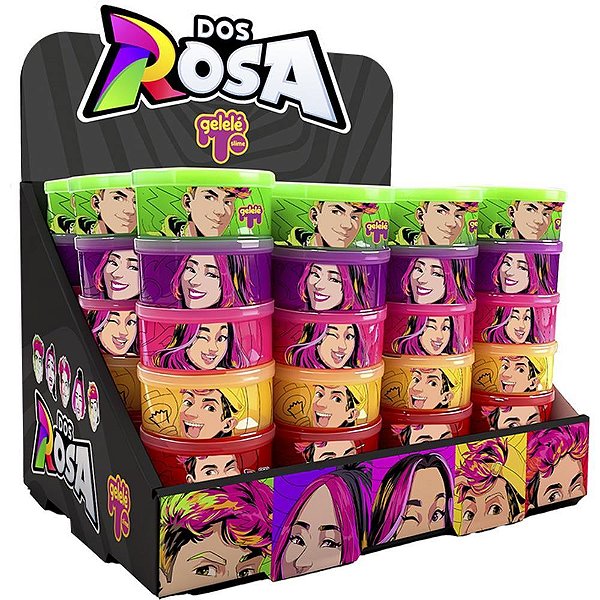 Slime gelele torre dos rosa 330g - doce brinquedo (dp.c/12)