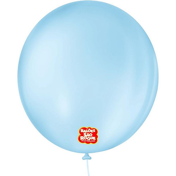 Balao 9 liso redondo azul baby - sao roque (pct.c/50)