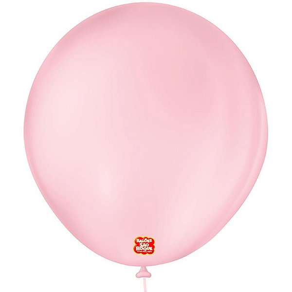 Balao 7 liso redondo rosa baby - sao roque (pct.c/50)