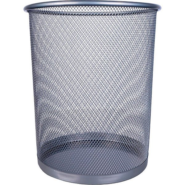 Lixeira para escritorio aramado 8,5l prata - yins (unidade)
