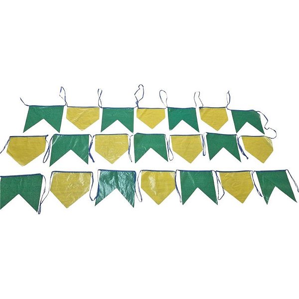 Copa do mundo bandeira paises 7m/18un. plast - real seda (pacote)