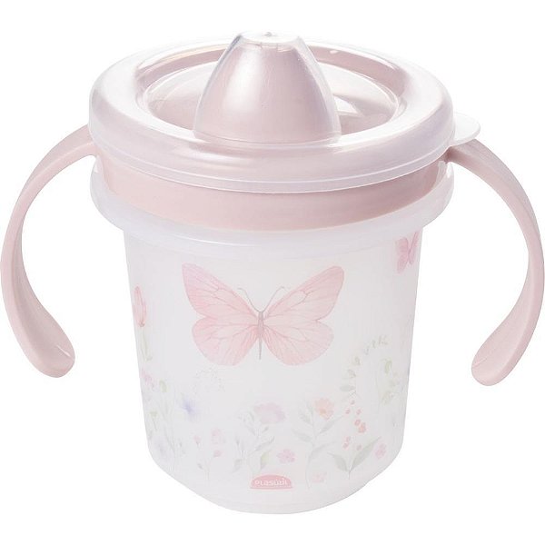 Copo treinamento trio jardim encantado 280ml - plasutil (unidade)