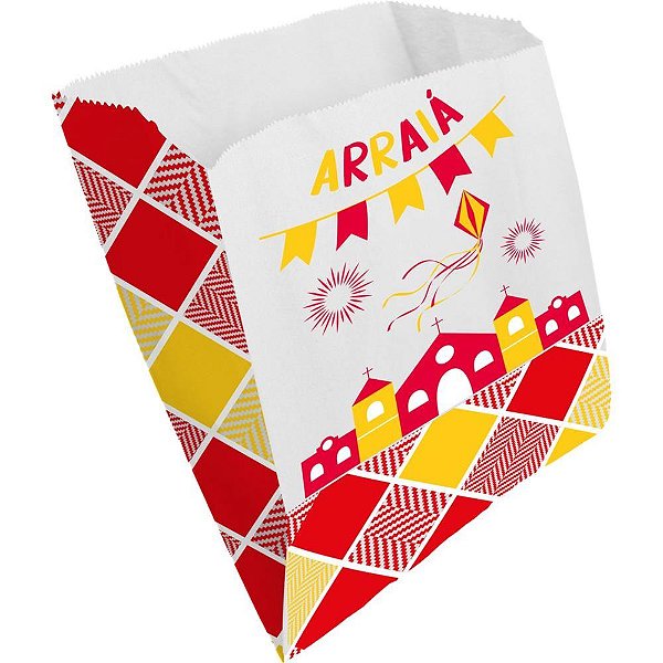 Festa junina saquinho multiuso arraia - festcolor (pct.c/50)