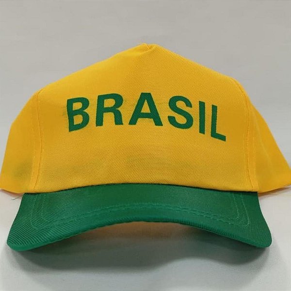 Copa do mundo bone brasil 2 mod.estampa (sortido) - nyr festas (pct.c/12)