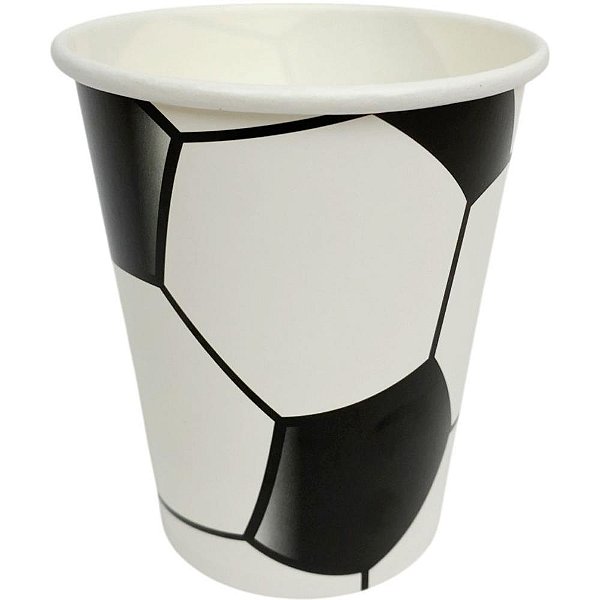 Copa do mundo copo de papel futebol 240ml - art lille (pct.c/08)