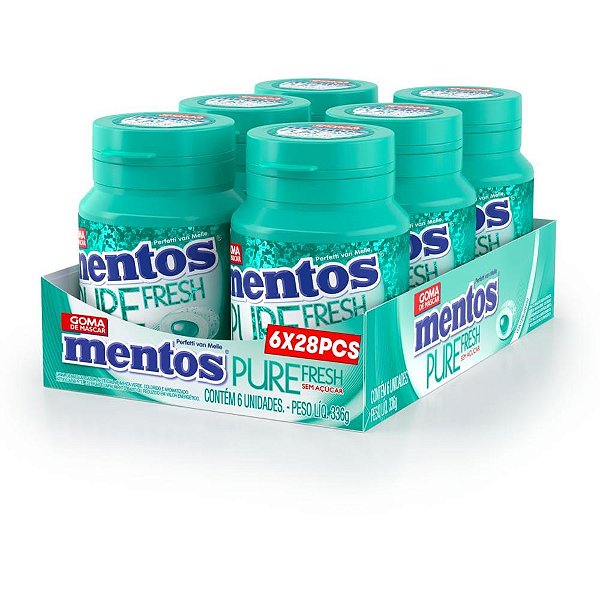 Goma de mascar mentos wintergreen 56g 28gomas - perfetti van melle (dp.c/06)