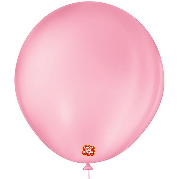 Balao 7 liso redondo rosa tutti-frutti - sao roque (pct.c/50)