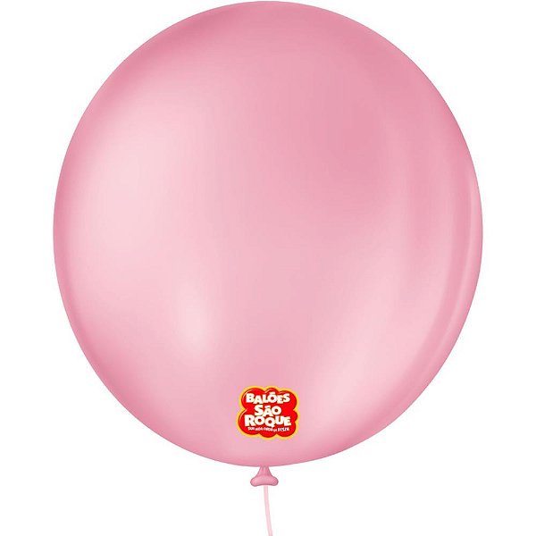 Balao 9 liso redondo rosa tutti-frutti - sao roque (pct.c/50)