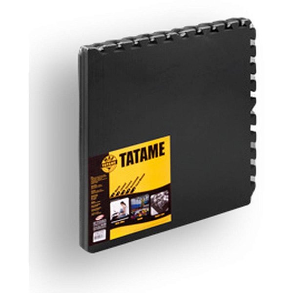 Tatame 04 placas 52x52cm preto - evamax (pacote)