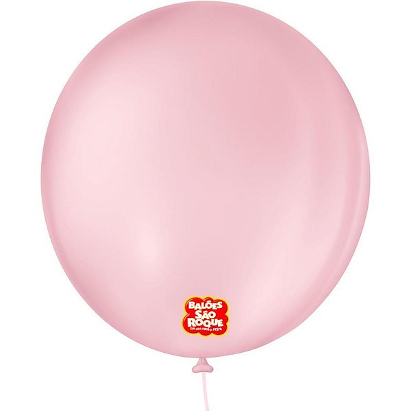 Balao 9 liso redondo rosa baby - sao roque (pct.c/50)