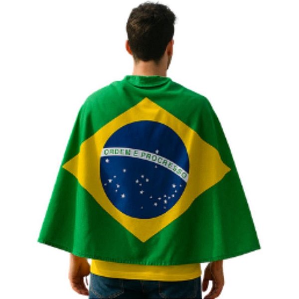 Copa do mundo capa torcedor brasil 130x90cm - nyr festas (unidade)