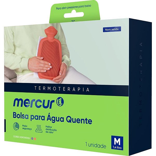 Bolsa terapeutica p/agua quente media bordo - mercur (unidade)
