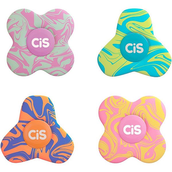 Borracha decorada cis spin 4 cores sortidas - sertic (dp.c/12)