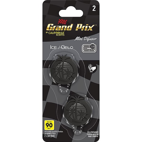 Odorizador para carro mini difusor ice 6ml - rayovac (bl.c/02)