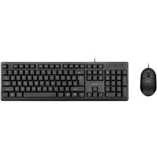 Kit perifericos com fio usb cf600 teclas silen - multi (unidade)