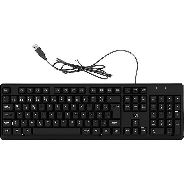 Teclado usb tf600 teclas silenciosas - multi (unidade)