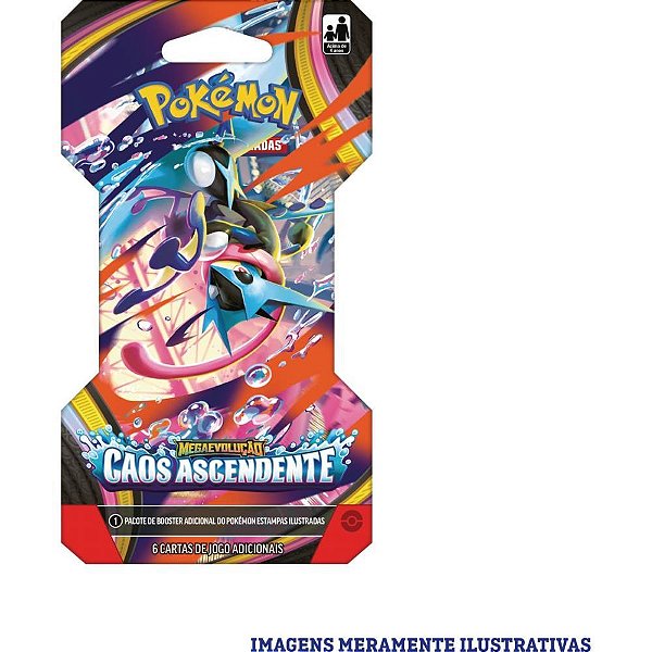 Jogo de cartas pokemon me04 caos ascendente - copag (dp.c/24)