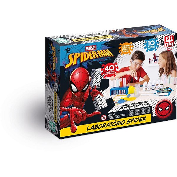 Jogo diverso spider-man laboratorio - nig brinquedos (unidade)