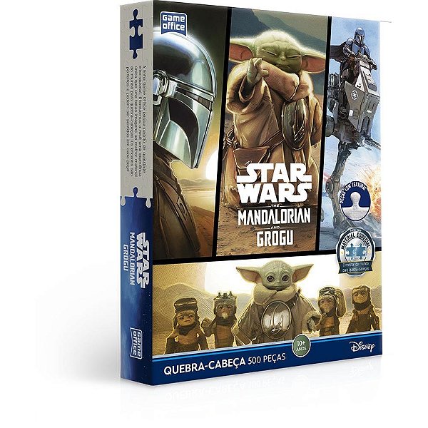Quebra-cabeca cartonado the mandalorian and grogu 500p - toyster (unidade)