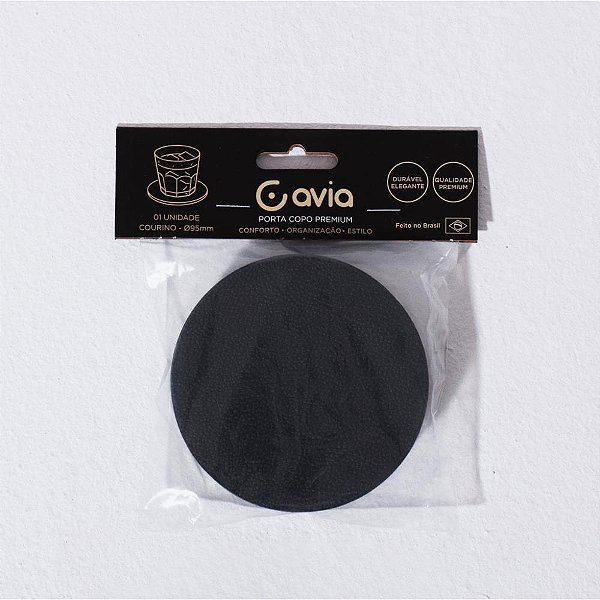 Acessorio para mesa porta copo courino 95mm - cavia (pct.c/06)