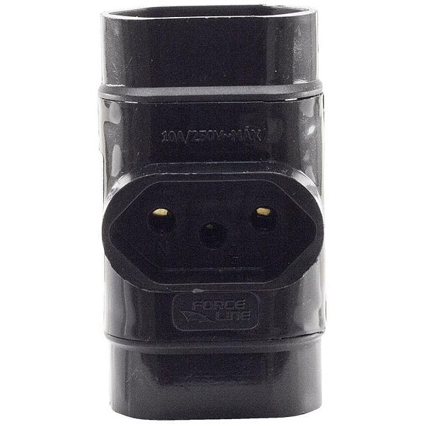 Adaptador para tomada benjamim tripolar normatizado - force line (unidade)