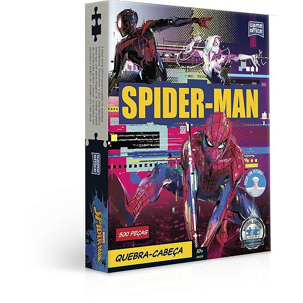 Quebra-cabeca cartonado spider-man 500 pecas - toyster (unidade)
