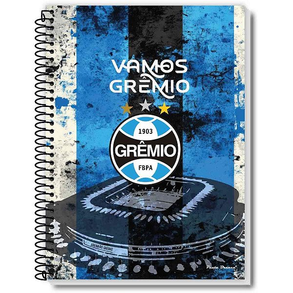 Caderno espiral 1/4 capa dura gremio 80fls. - pauta (pct.c/05)