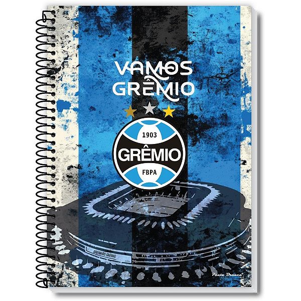Caderno espiral 1/4 capa dura gremio 80fls. - pauta (pct.c/05)