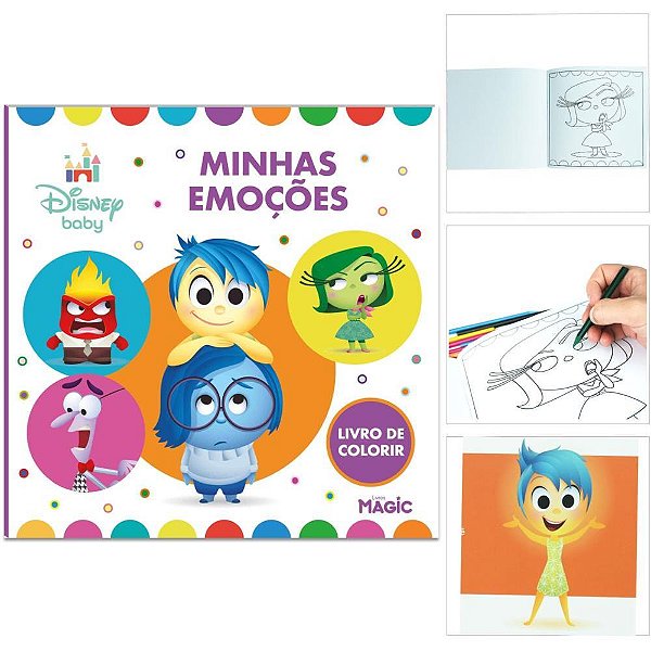 Livro de colorir divertidamente 24pgs 24x24cm - magic kids (unidade)
