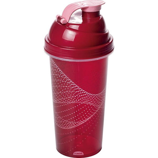 Shakeira fitness 580ml rosa - plasutil (unidade)