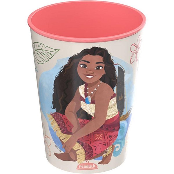 Copo decorado moana 320ml - plasutil (unidade)