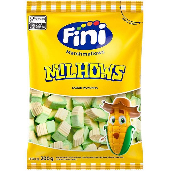 Festa junina marshmallow milhows 250g - fini (unidade)