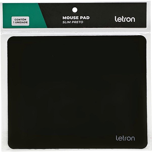 Mouse pad preto slim - leonora (cx.c/20)